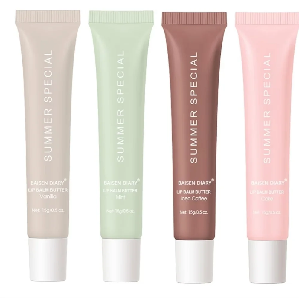 4 PCS Summer Special Lip Butter Balm